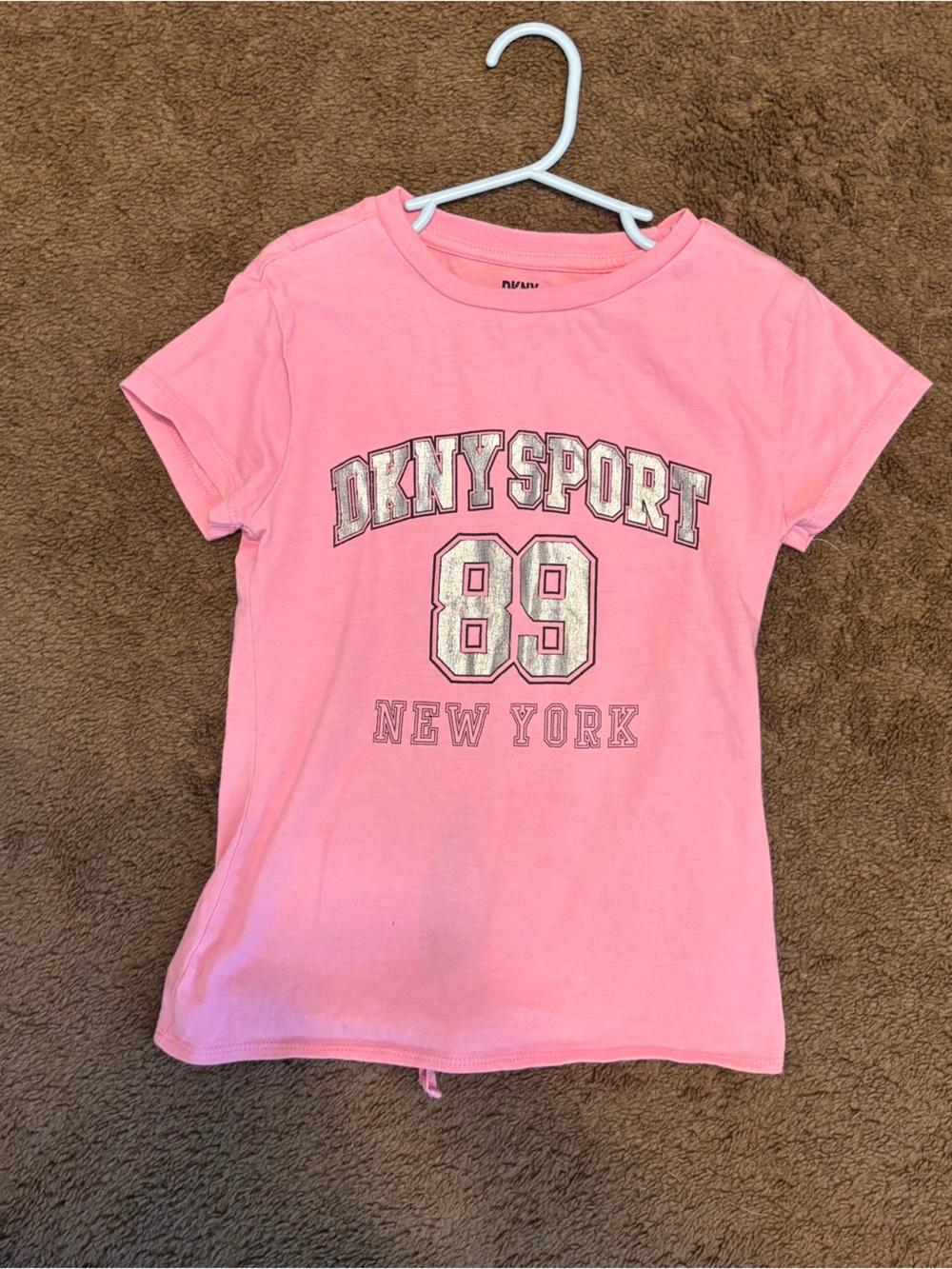 DKNY Pink 'DKNY Sport 89 New York' Graphic Kids Tee